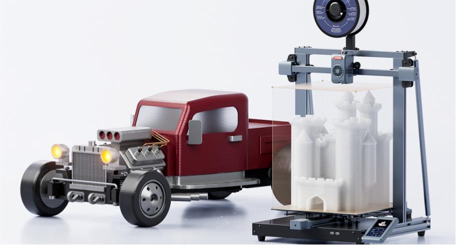 Budget 3D printer under $500 printing a large model
