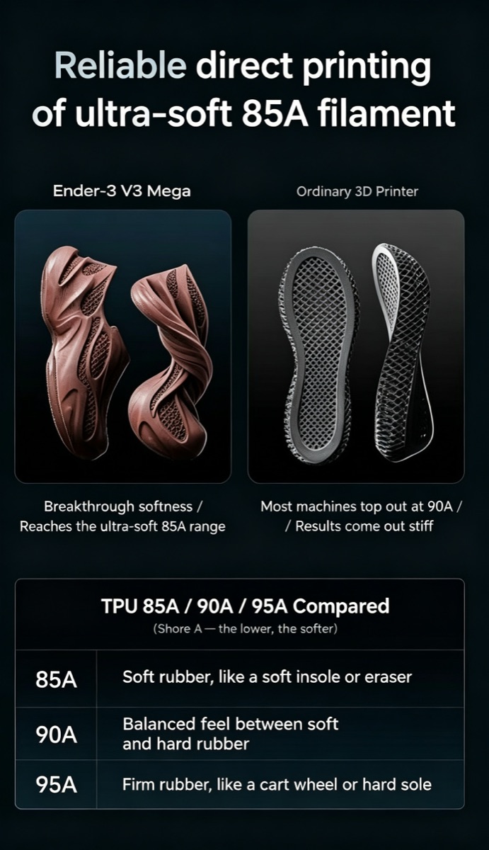 Flexible TPU footwear prototype