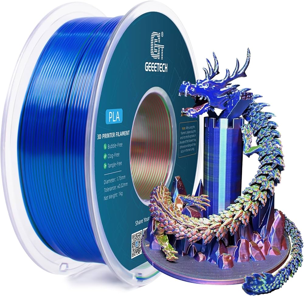 GEEETECH Silk Tri-Color PLA and Budget Multicolor: Maximum Color Impact Per Dollar