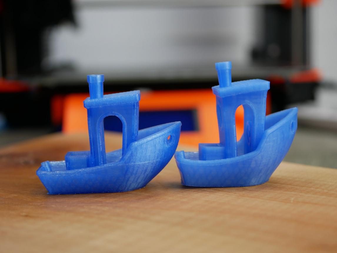 Heat-and-load test of printed hooks at 170°C showing as-printed vs annealed