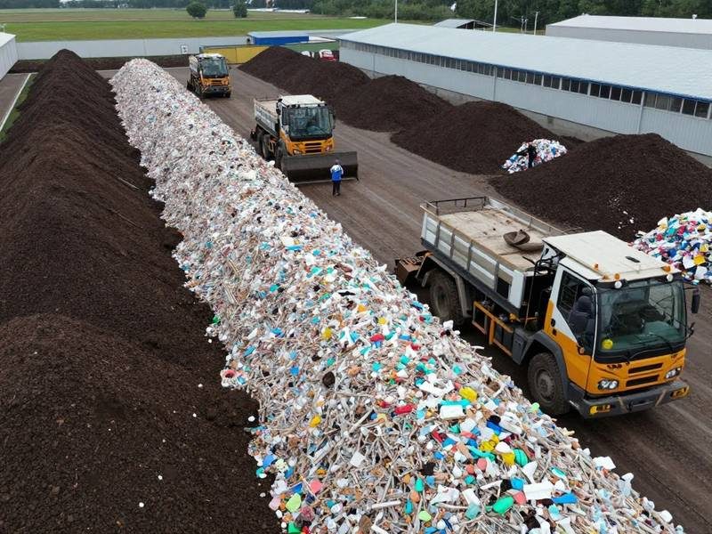 Industrial composting facility
